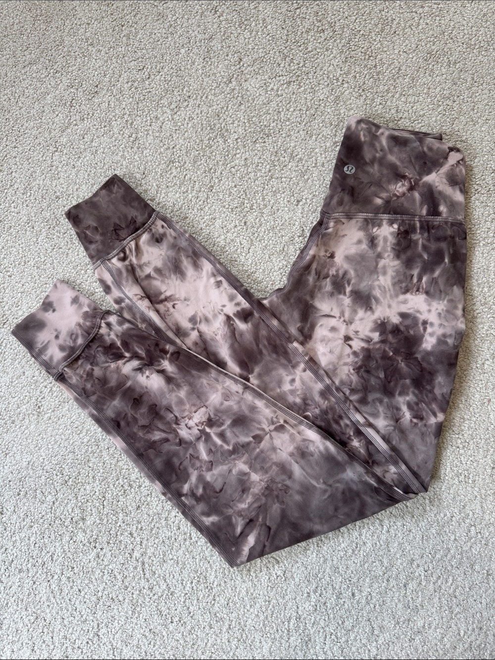 lululemon Align High-Rise Joggers Diamond Dye Mink Berry Clay Sz2